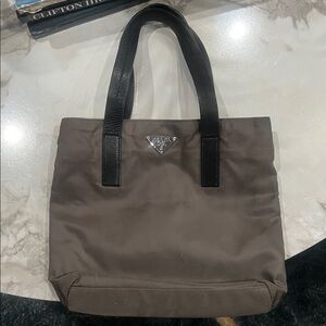 Prada Brown and Black Mini Bag